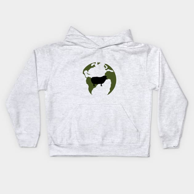 The World Around Ewe Logo Kids Hoodie by WorldAroundEwe